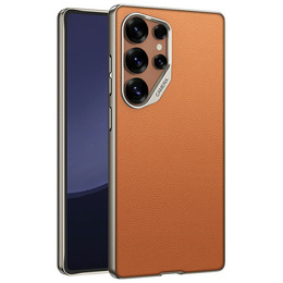 Θήκη για Samsung Galaxy S25 Ultra, GKK Leather, πορτοκαλί