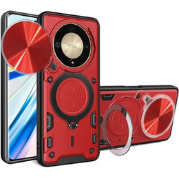 Θωρακισμένη θήκη για Honor Magic 6 Lite 5G, CamShield Slide, κόκκινη