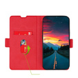 Θήκη με πτερύγιο για Oppo A57s, Wallet Thin Magnet, κόκκινη
