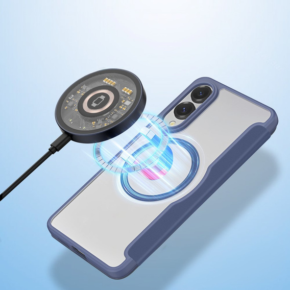 Dux Ducis Θήκη για Samsung Galaxy S25 Edge, Skin X Pro, MagSafe, σκούρο μπλε