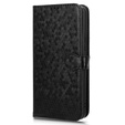 θήκη πτερύγιο για T Phone 3 5G, Wallet Rhombus, μαύρη