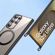 Θήκη για Samsung Galaxy S25 Ultra, Electro MagSafe, μαύρη + κορδόνι