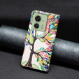 Θήκη με πτερύγιο για Motorola Edge 40 5G, Wallet, tree of life, μπλε