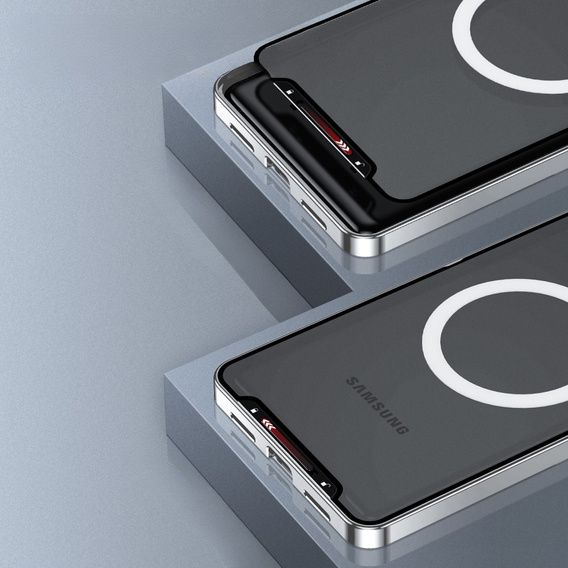 θήκη προστασίας κάμερας για το Samsung Galaxy S23, CamShield MagSafe, διαφανές / ασημί