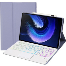 Θήκη + πληκτρολόγιο Xiaomi Pad 6 / 6 Pro, with touchpad, μωβ
