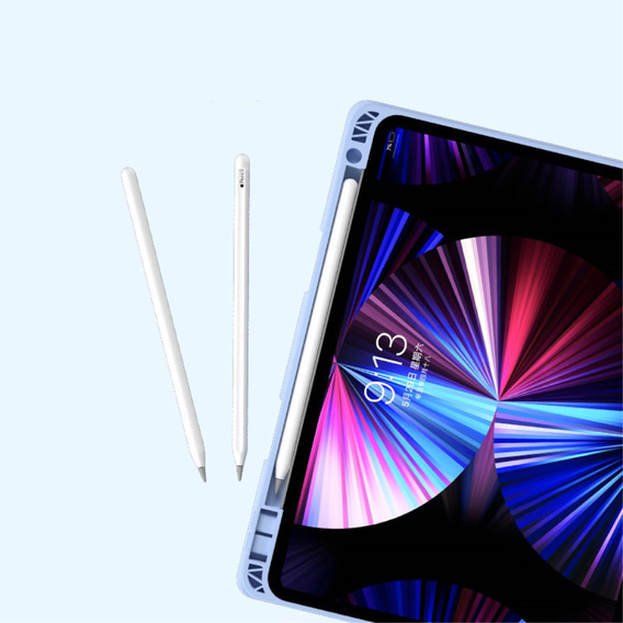 Θήκη + πληκτρολόγιο iPad Air 10.9 4 2020 / 5 2022, Touchpad, μπλε