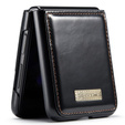 θήκη CASEME για Samsung Galaxy Z Flip 3, Waxy Textured, μαύρη