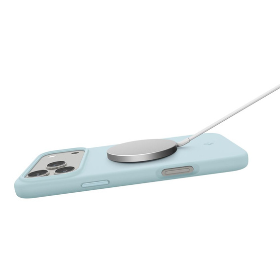 Θήκη Spigen για iPhone 17 Pro, σιλικόνη MagSafe, Mute Blue