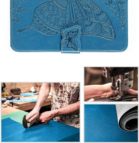 Θήκη με πτερύγιο για Oppo A40 / Oppo A40m, Butterfly, μπλε