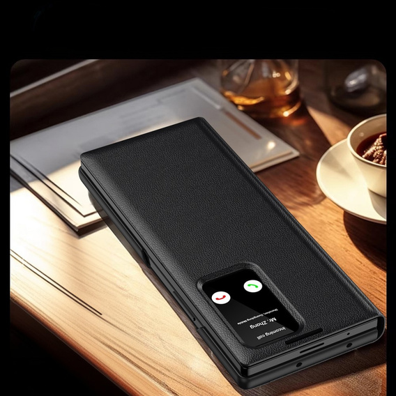 Αναδιπλούμενη θήκη για Samsung Z Fold5 5G, Smart View Wallet, μαύρη