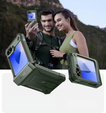 Θωρακισμένη θήκη για Samsung Galaxy Z Flip7 FE / Z Flip6, Dexnor Clip Holder, πράσινη