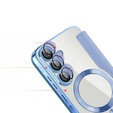 Θήκη με πτερύγιο για Samsung Galaxy A26, RFID Wallet MagSafe CamShield, μπλε