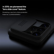 Θήκη NILLKIN Camshield Pro με προστατευτικό κάλυμμα κάμερας για Samsung Galaxy S26 Ultra, μαύρη