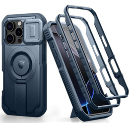 Θωρακισμένη θήκη για iPhone 16 Pro, Dexnor CamProtect MagSafe, μπλε (Δύο πλαίσια)