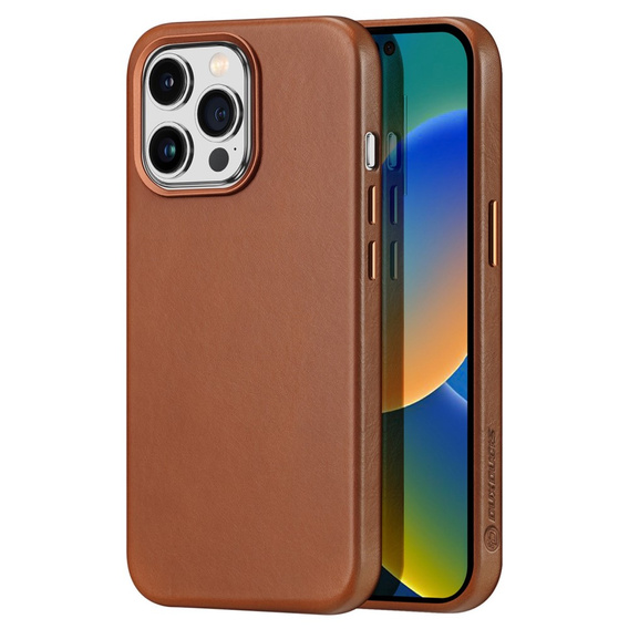 Θήκη για iPhone 14 Pro, Dux Ducis Max Naples, καφέ