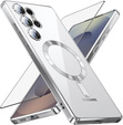 Θήκη για Samsung Galaxy S25 Ultra, Electro MagSafe, ασημένια + Γυαλί για την οθόνη