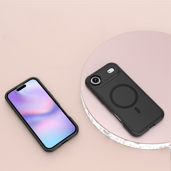 Θήκη MagForce για iPhone Air, για MagSafe, θωρακισμένη, μαύρο