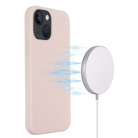 Θήκη για iPhone 14 Plus, Silicone MagSafe, ροζ