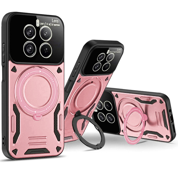 Θωρακισμένη θήκη για Realme 12 Pro 5G / 12 Pro+ 5G, Magnetic Ring, ροζ