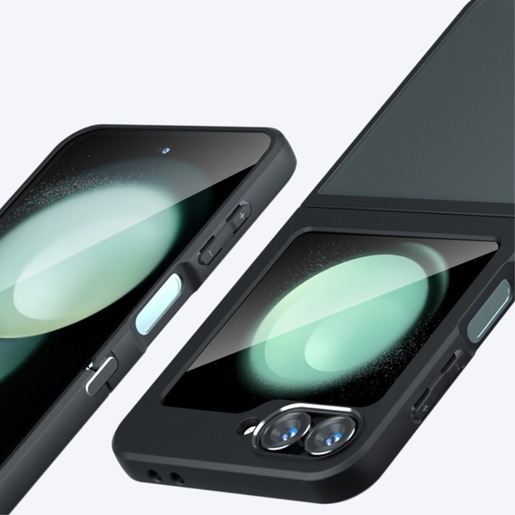 Θήκη για Samsung Galaxy Z Flip7 FE / Z Flip6, Fusion Hybrid, μαύρη