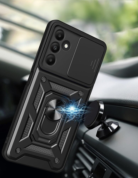 Θήκη για Samsung Galaxy M15 5G, CamShield Slide, μαύρη