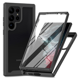 Θήκη για Samsung Galaxy S25 Ultra, Shockproof, με μεμβράνη, μαύρη