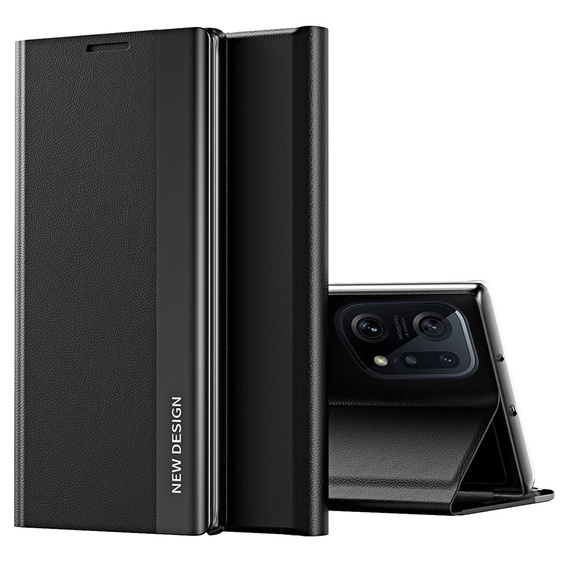 Θήκη με πτερύγιο για Oppo Find X5 Pro, Side Magnetic, μαύρη