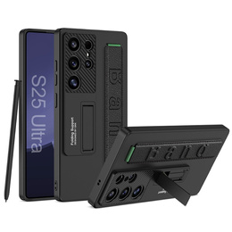 Θήκη για Samsung Galaxy S25 Ultra, GKK Leather, μαύρη