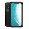 Love Mei Θήκη για iPhone 12 Pro Max, armored with glass, μαύρη