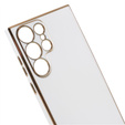 Θήκη για Samsung Galaxy S24 Ultra, Glamour CamShield, λευκή