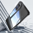 Θήκη για Sony Xperia 10 VI, Fusion Hybrid, με προστασία κάμερας, διαφανής / μαύρη