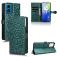θήκη πτερύγιο για Motorola Moto G24 / G24 Power / G04, Wallet Rhombus, πράσινη
