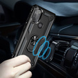 θωρακισμένη θήκη για Motorola Moto G50, Nox Case Ring, μαύρη