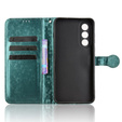 θήκη πτερύγιο για OnePlus Nord 5, Wallet Rhombus, πράσινη