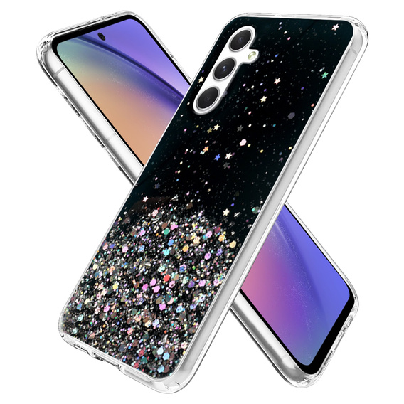Θήκη για Samsung Galaxy A54 5G, Glittery, μαύρη