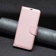 Θήκη με πτερύγιο για Xiaomi Redmi 12 4G, Wallet Litchi Magnet, ροζ rose gold