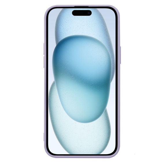 Θήκη για iPhone 15, Silicone Lite, μωβ