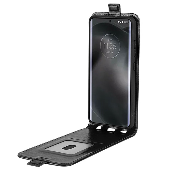 Θήκη με πτερύγιο για Motorola Edge 30 Neo 5G, Flip, μαύρη