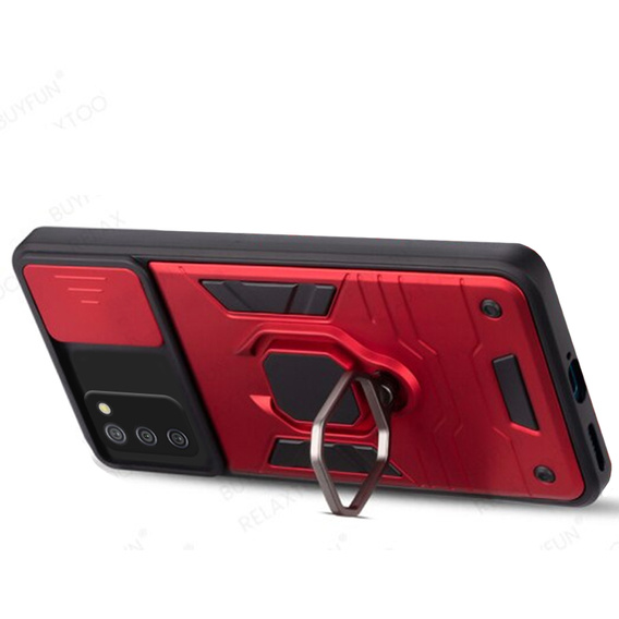 Θήκη για Samsung Galaxy A03s, KickStand Camera Lens, μπλε