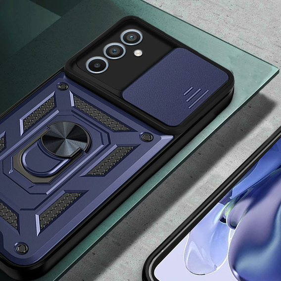 Θήκη για Samsung Galaxy A16, CamShield Slide, μπλε