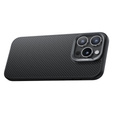 θήκη BENKS Kevlar για iPhone 16 Pro, για MagSafe, Carbon Fiber, μαύρη