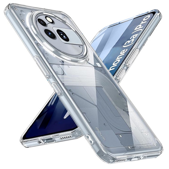 Θήκη για Nothing Phone 3a Pro, Fusion Hybrid, διαφανής