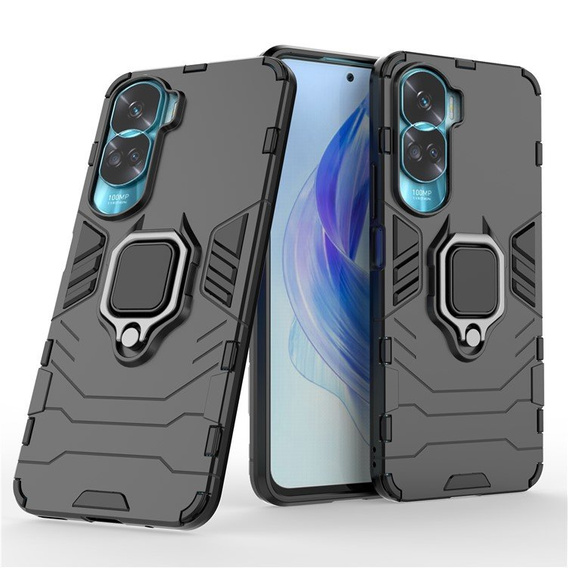 Θήκη για Honor 90 Lite 5G / X50i 5G, Kickstand Ring, μαύρη