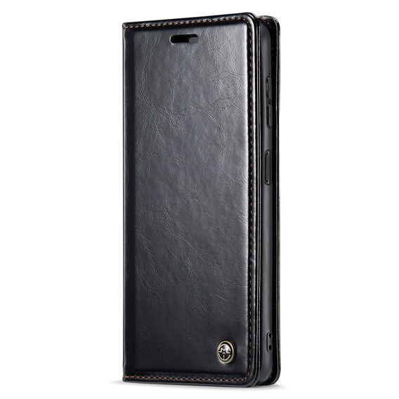 θήκη CASEME για Samsung Galaxy A34 5G, Waxy Textured, μαύρη