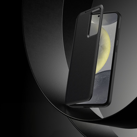 Αναδιπλούμενη θήκη για Samsung Galaxy S24, Smart View Wallet, μαύρη