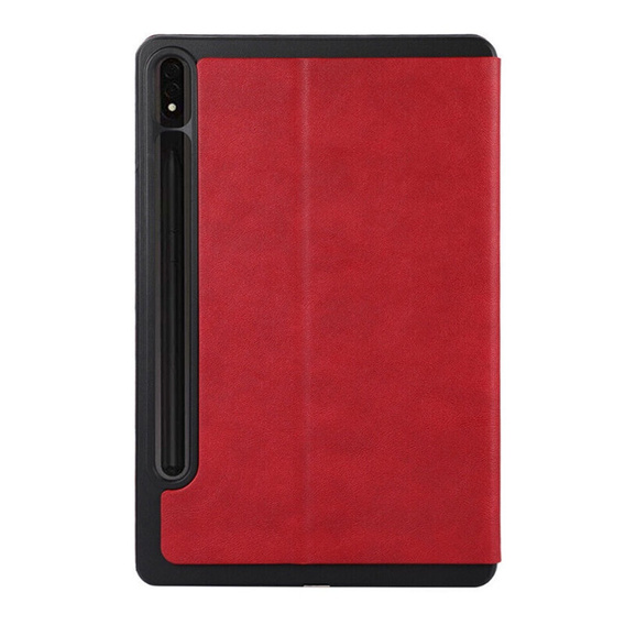 Θήκη για Samsung Galaxy Tab S9 FE+ Plus, Smartcase με χώρο για γραφίδα, κόκκινη