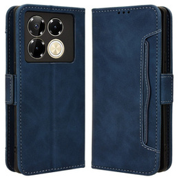 Θήκη με πτερύγιο για Infinix Note 40 Pro Plus, Card Slot, σκούρο μπλε