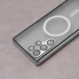 Μαγνητική θήκη MagSafe Dual Glass για Samsung Galaxy S23 Ultra, ασημένια