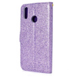 Θήκη με πτερύγιο για Huawei P Smart 2019 / Honor 10 Lite, Glitter Mirror Wallet, μωβ