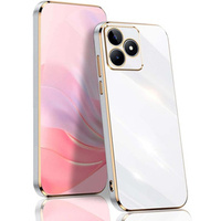 Θήκη για Realme Note 50, Glamour CamShield, λευκή